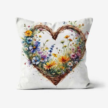 Heart-Wild-Flowers-Art-Cushion
